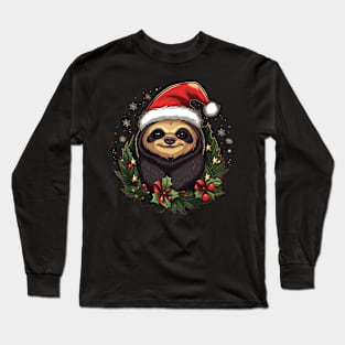 Sloth Christmas Long Sleeve T-Shirt